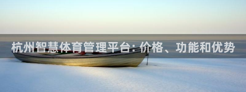 必一体育没了：杭州智